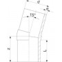 Отвод 15°, ПЭ 100, d90-d315 SDR17/17,6 сварной