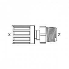 GEMÜ FSMC FlareStar Прямой переходник со SpaceSaver и наружной резьбой NPT